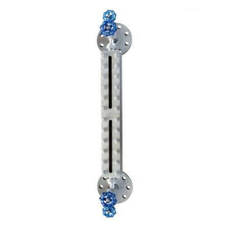 High temperature and high pressure glass plate level gauge