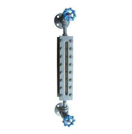 Glass plate level gauge